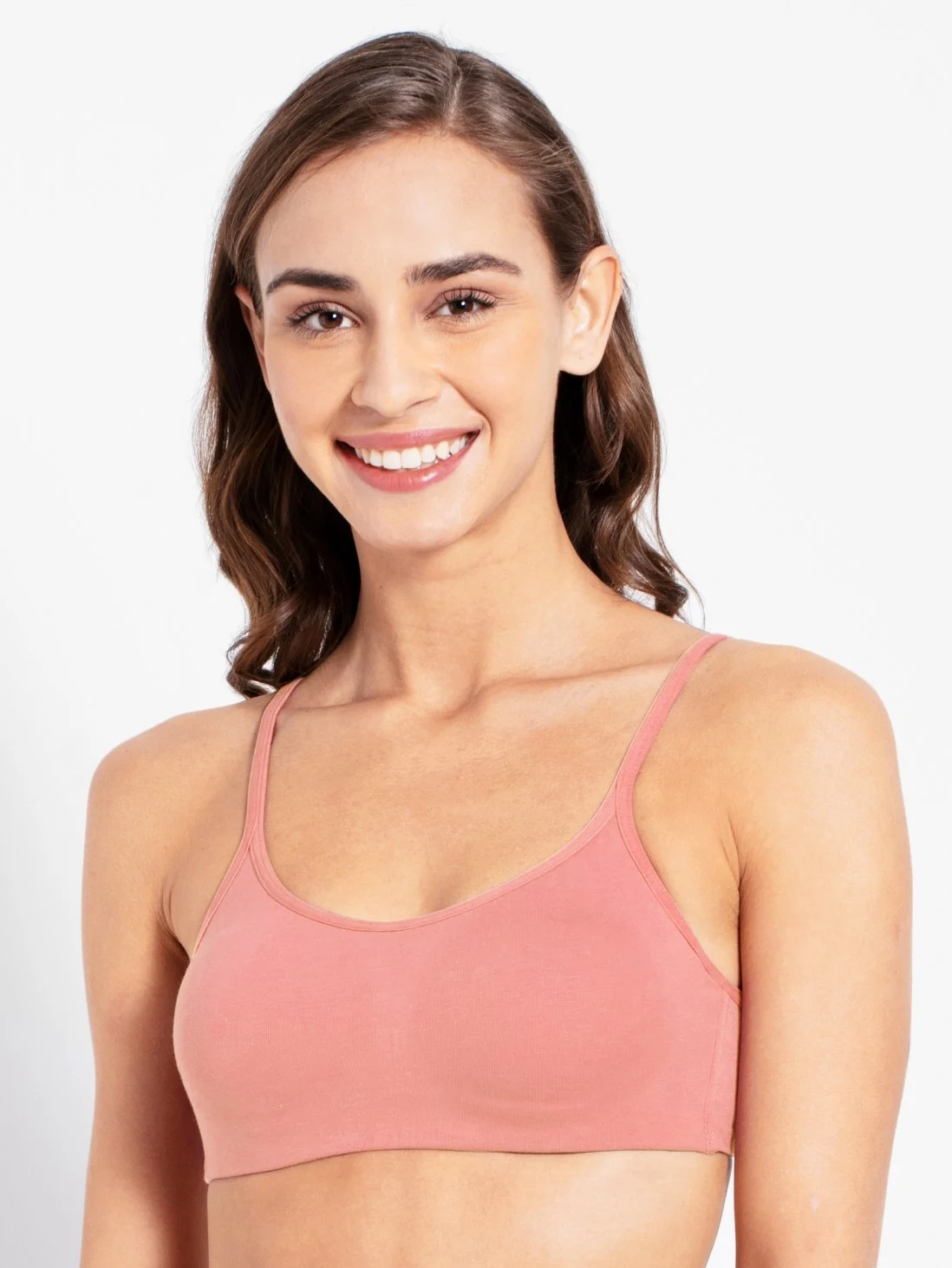 Jockey 1376 Women's Wirefree Non Padded Super Combed Cotton Elastane  Stretch Printed Full Coverage Slip-On Active Bra with Wider Straps and  Moisture Move Treatment – Lachic Innerwear and Cosmetics