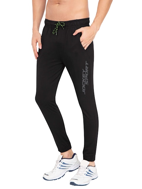 Buy Men's Super Combed Cotton Rich Slim Fit Trackpants with StayFresh  Treatment - Graphite SP27 | Jockey India
